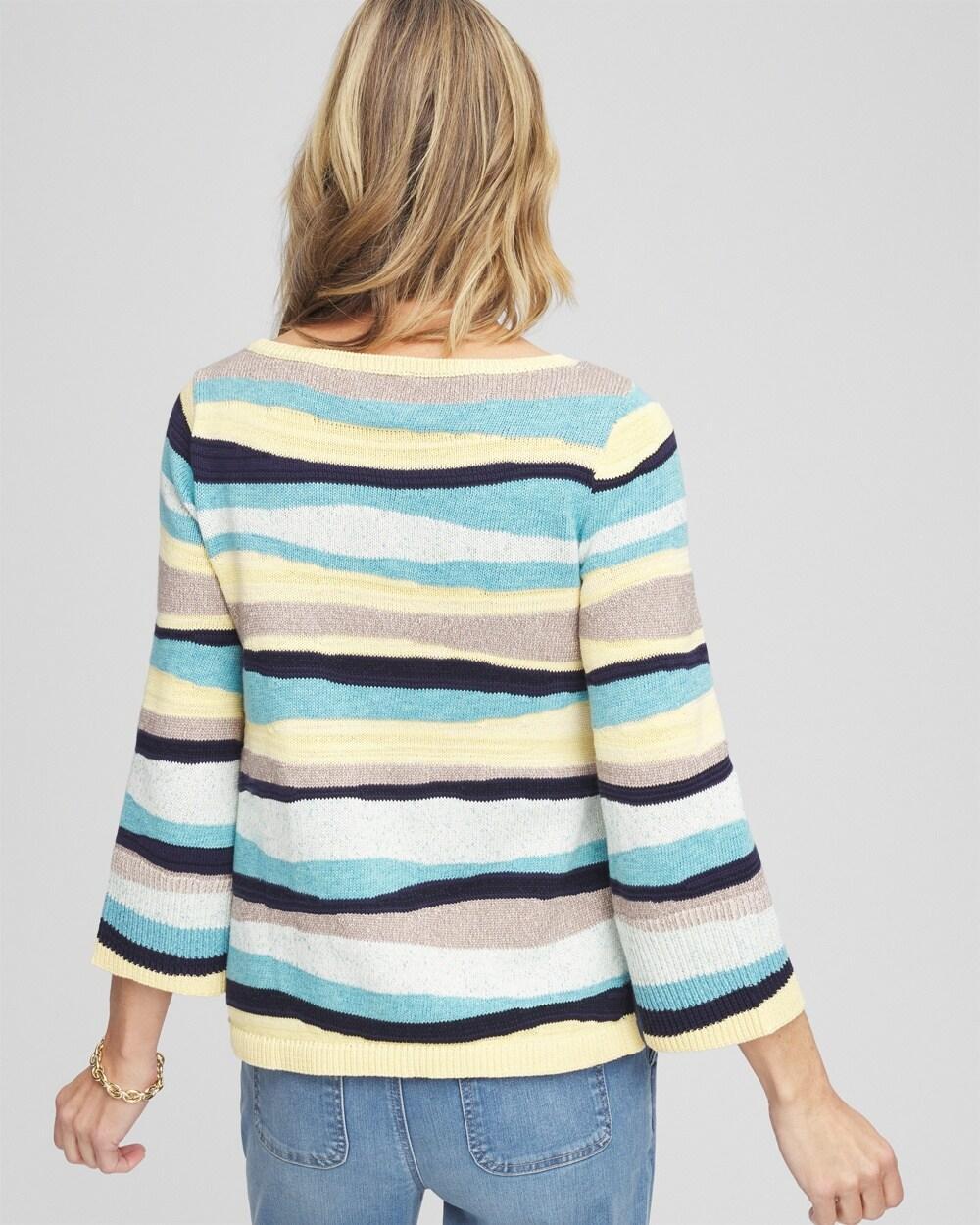 Multi Striped Pullover Sweater Product Image