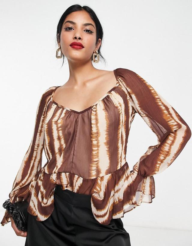 River Island chiffon peplum top Product Image