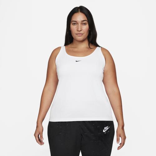 Nike Womens Plus Sized Essential Cami Tank - White/White product image