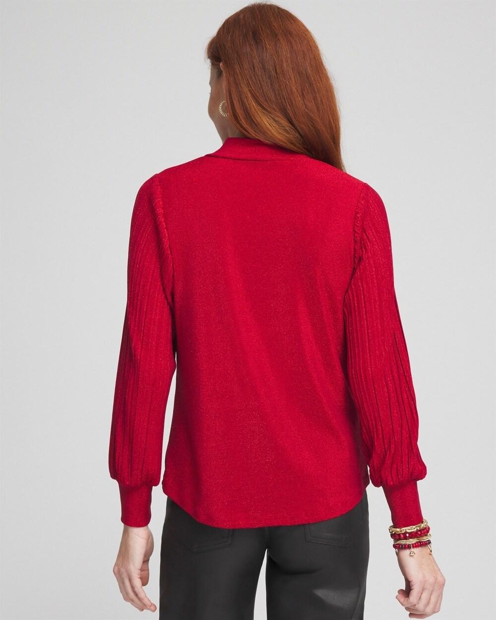 Shimmer Mock-Neck Top Product Image