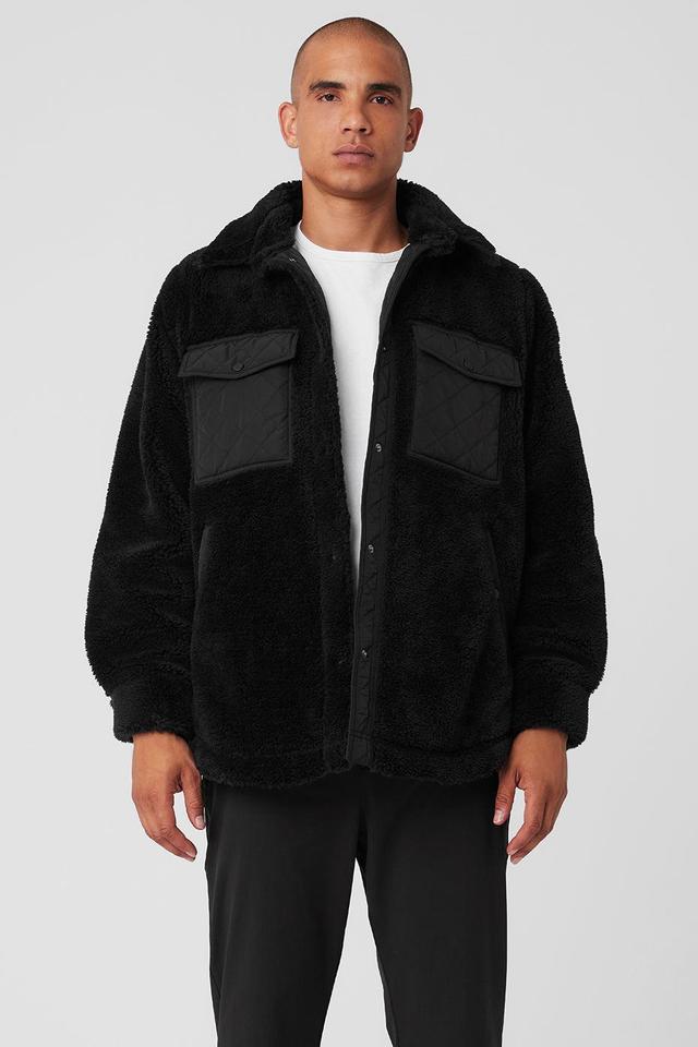 Sherpa Edge Shacket - Black Male Product Image