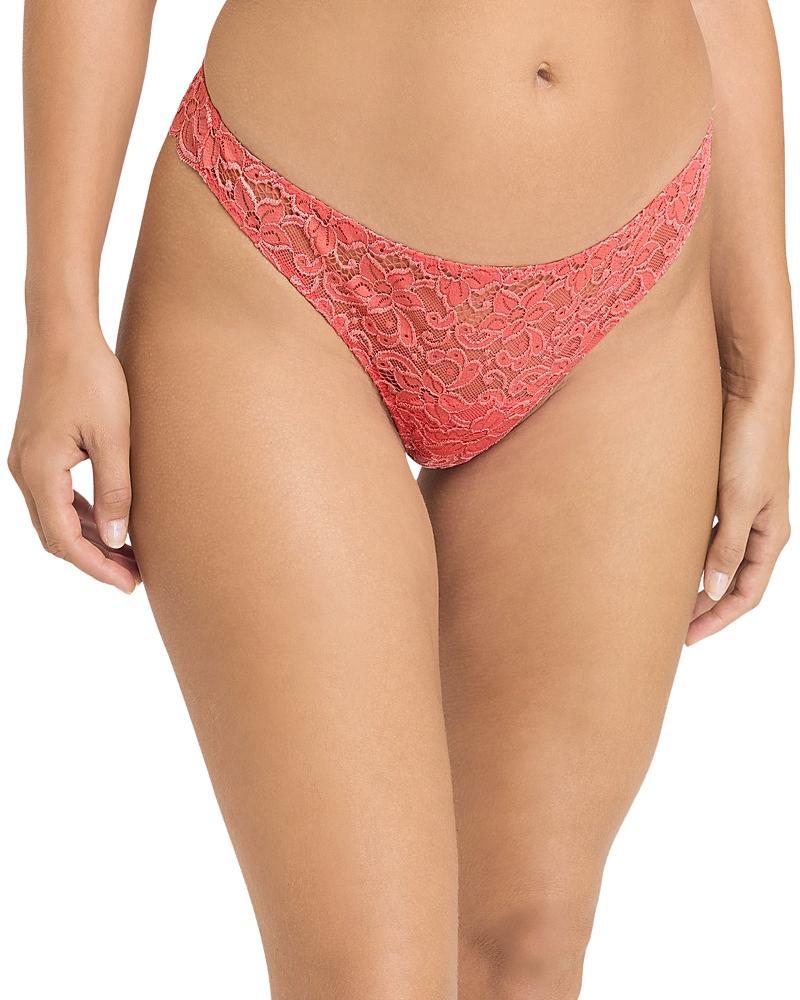 Womens Stretch Lace Thong Product Image