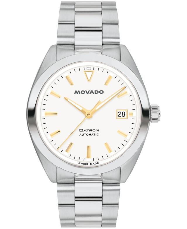 Movado Mens Datron Swiss Automatic Stainless Steel Watch 40mm - Silver-tone Product Image