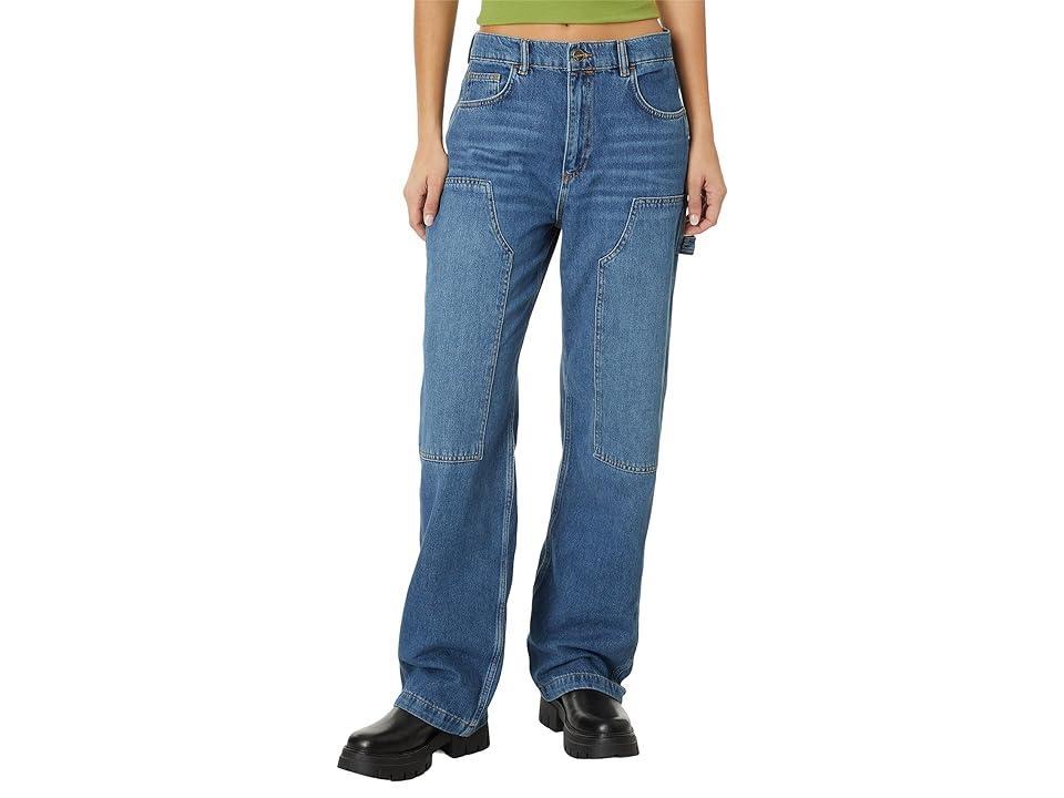 AllSaints Mia Carpenter Jean (Mid Indigo) Women's Jeans Product Image