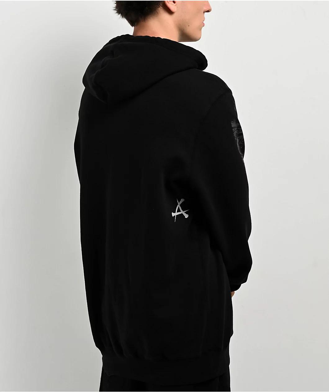 Affliction Collapse Black Hoodie Product Image