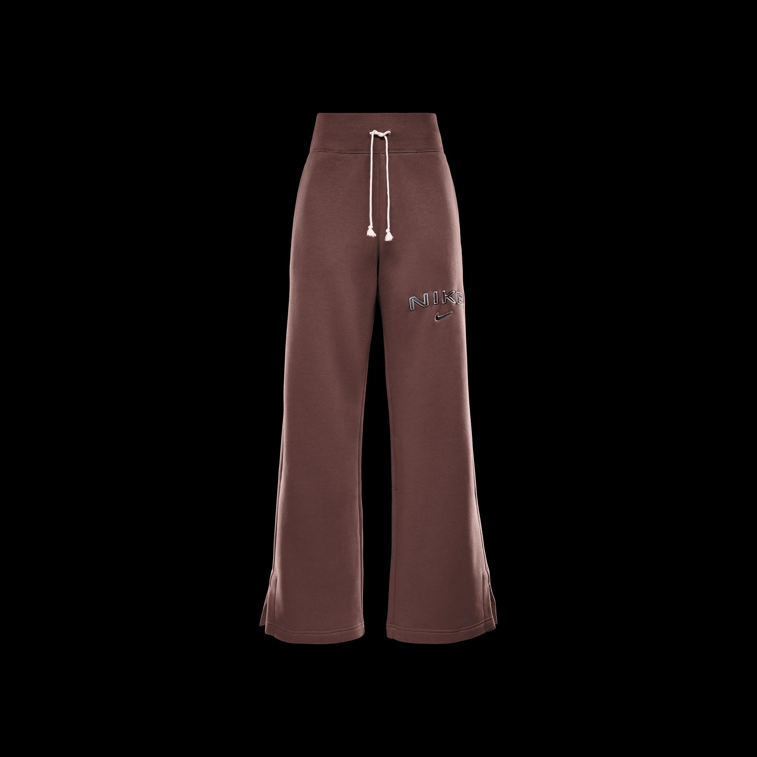 Women's Nike Sportswear Phoenix Fleece High-Waisted Wide-Leg Logo Pants Product Image