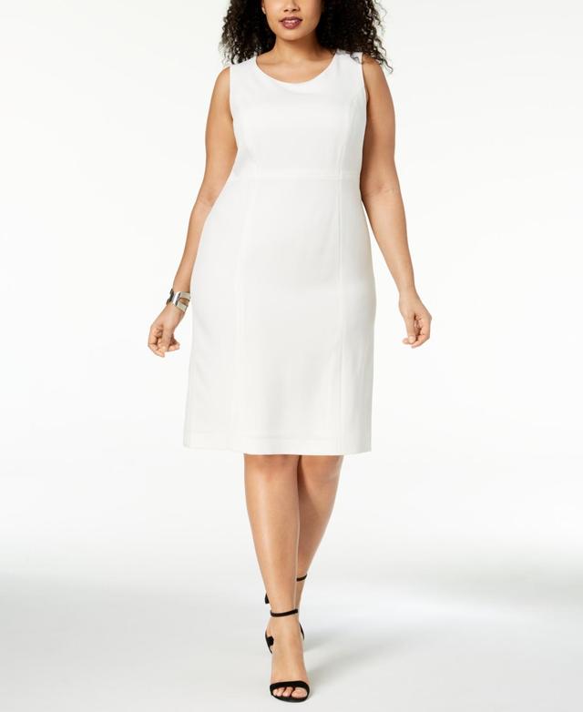 Kasper Women's Plus Size Solid Sheath Dress, 16W Product Image