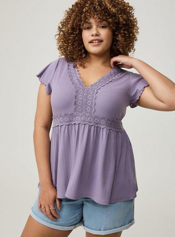 Babydoll V-Neck Top Product Image