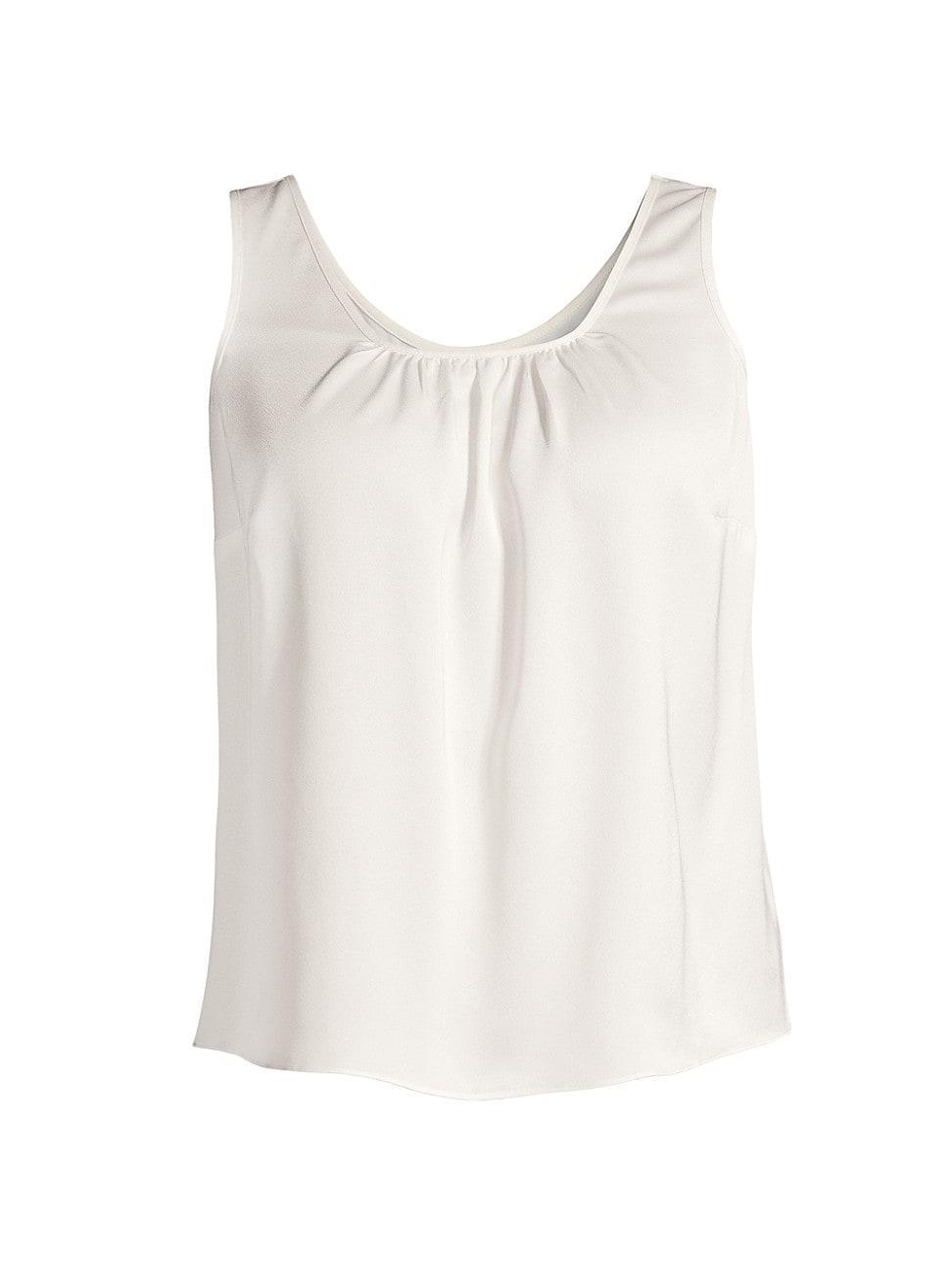 Nic+Zoe Plus Satin Chiffon Scoop Tank Product Image