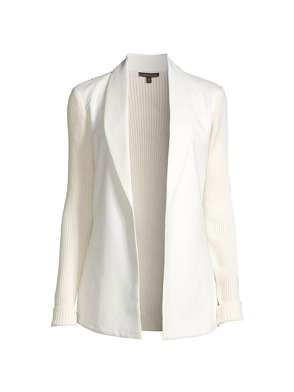 Womens The Columbia Mixed-Media Blazer Product Image