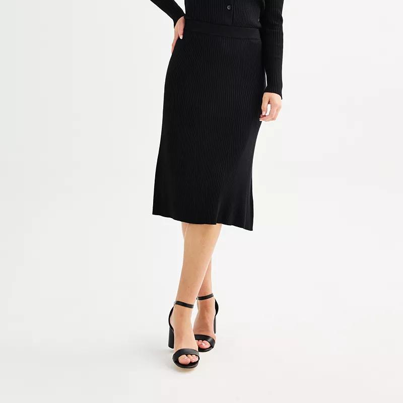 Womens Rachel Roy A Line Ribbed Skirt Product Image