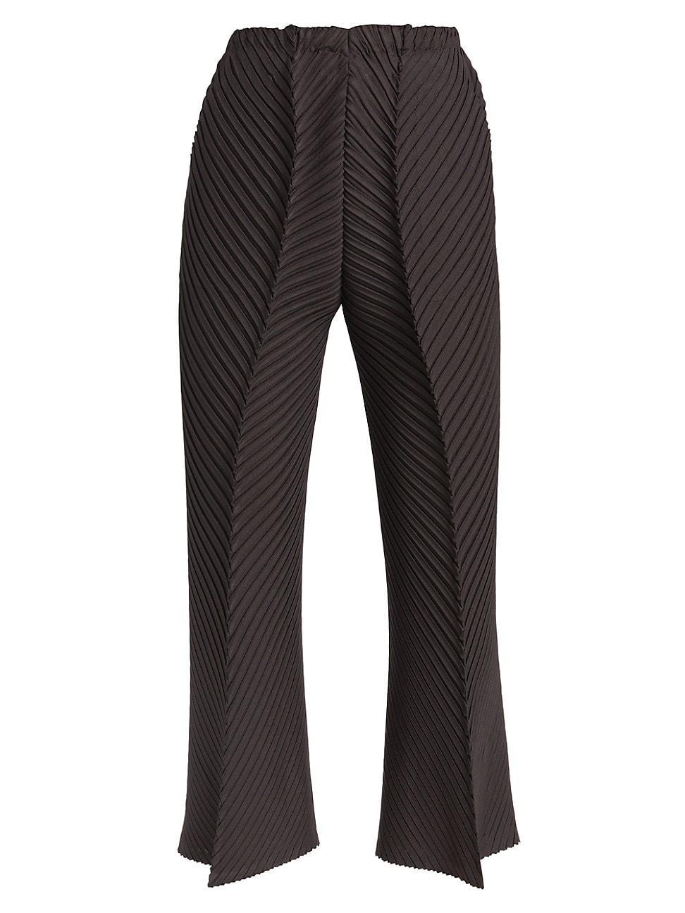 Womens Paper Like Pleats Pants Product Image