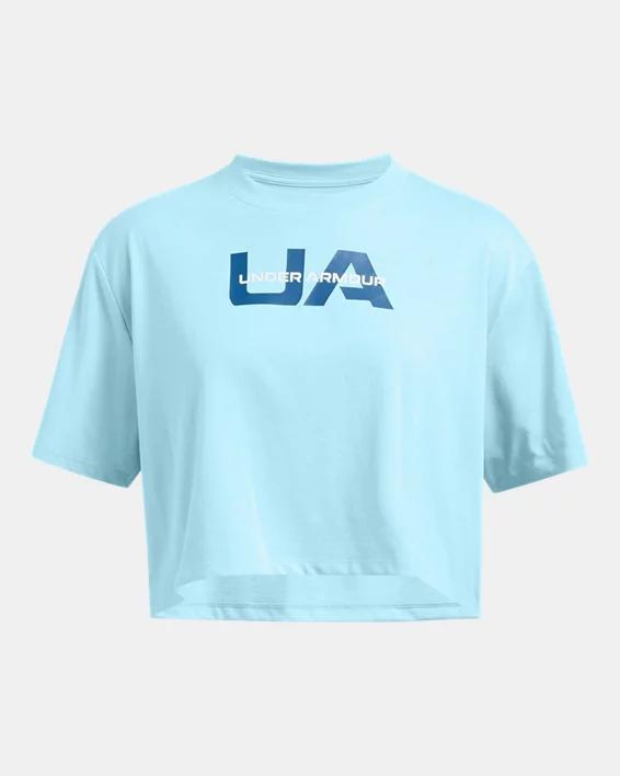 Womens UA Boxy Wordmark Short Sleeve Product Image