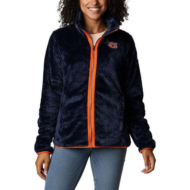 Womens Columbia Auburn Tigers Fireside II Sherpa Full-Zip Jacket Blue Product Image