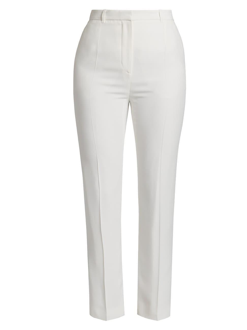 High-Waist Crop Cigarette Trousers Product Image