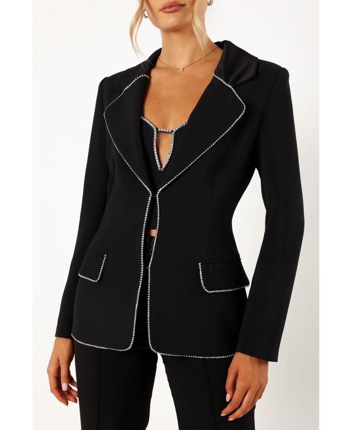 Womens Shiloh Crystal Embellished Blazer Product Image