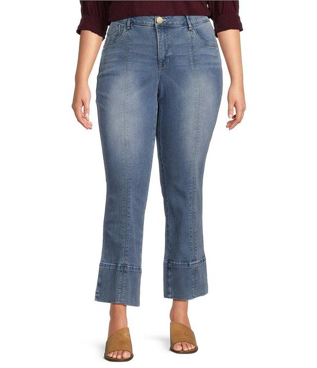 Democracy Plus Size #double;Ab#double;solution® High Rise Kick Flare Leg Denim Jeans Product Image