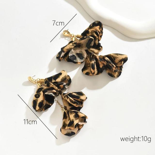 Leopard Flower Drop Earring Product Image