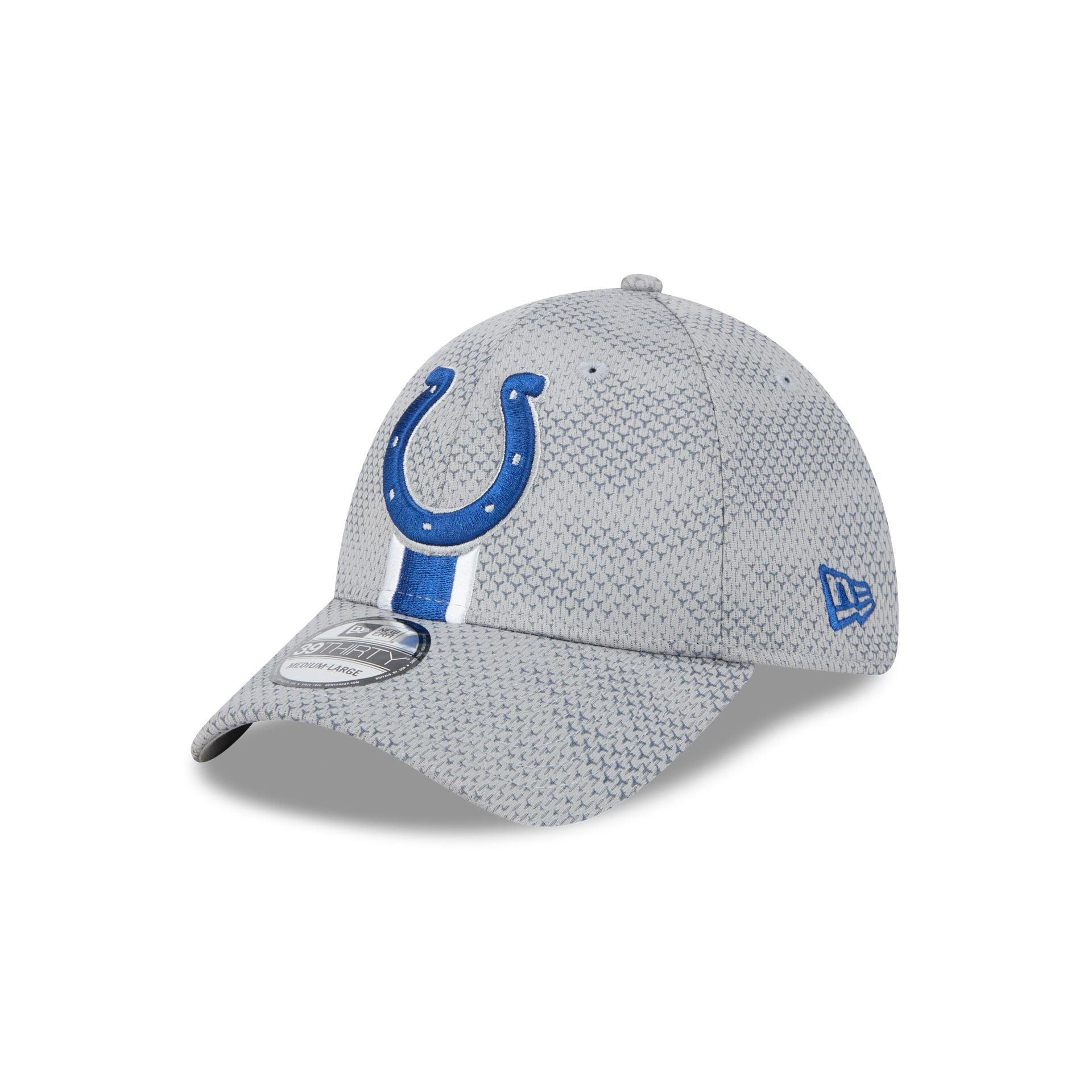 Indianapolis Colts 2024 Sideline Gray 39THIRTY Stretch Fit Hat Male Product Image