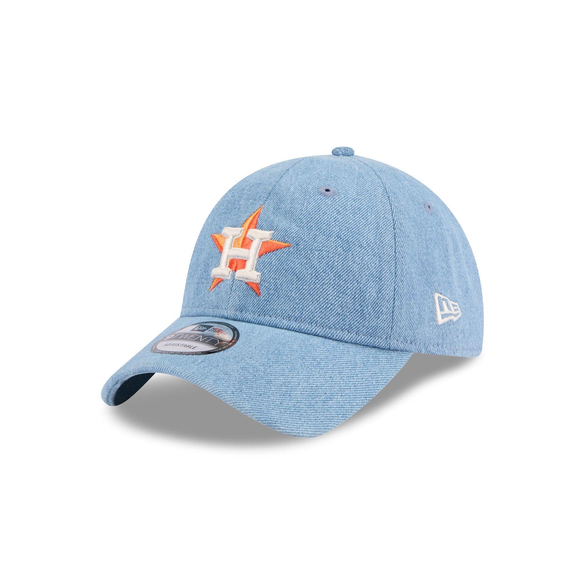 Houston Astros Washed Denim 9TWENTY Adjustable Hat Male Product Image