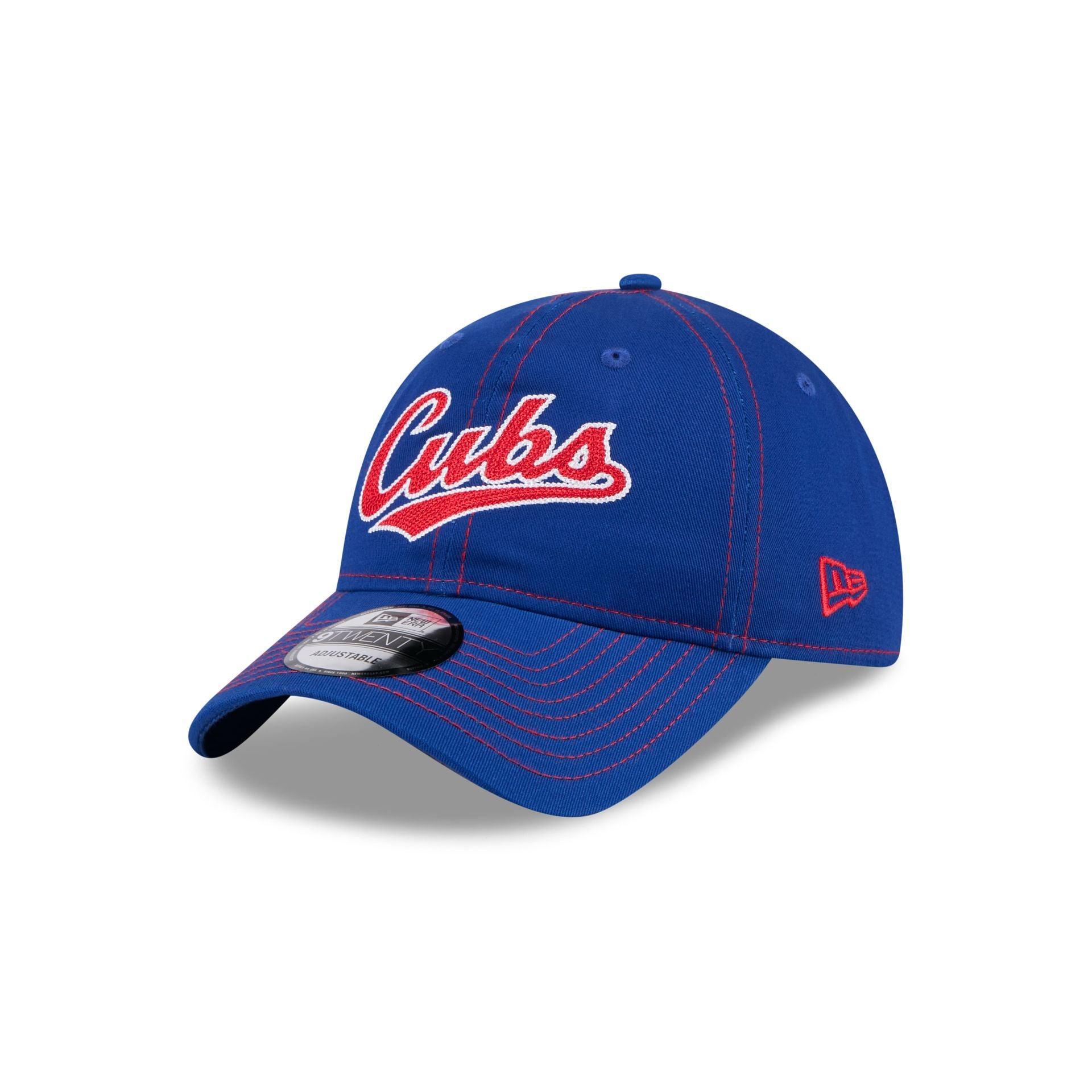 Chicago Cubs Team Stitch 9TWENTY Adjustable Hat Male Product Image