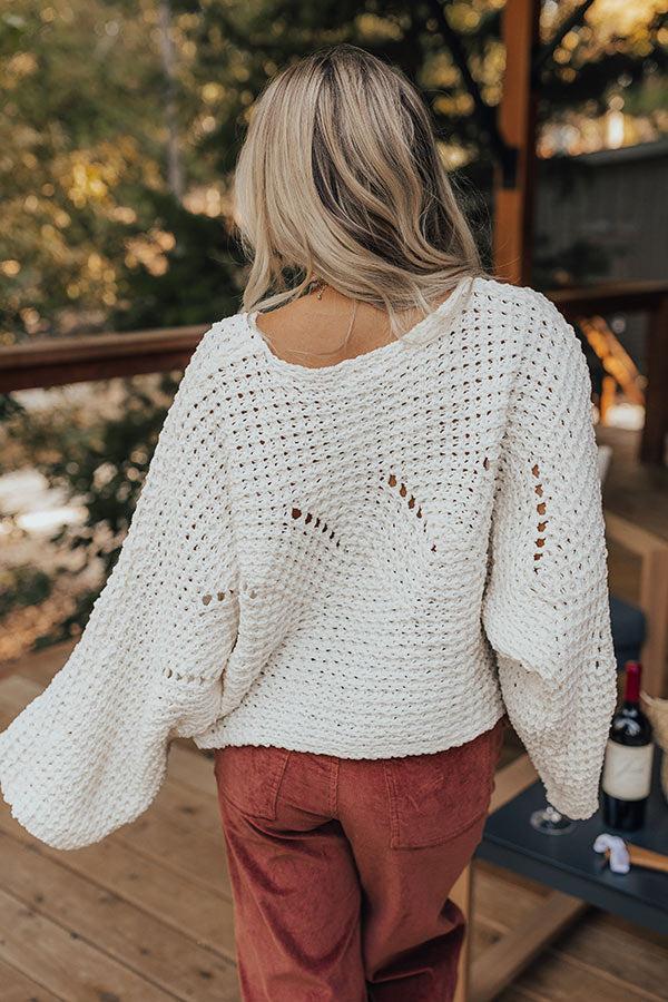 Harvest Season Knit Sweater in Ivory Product Image