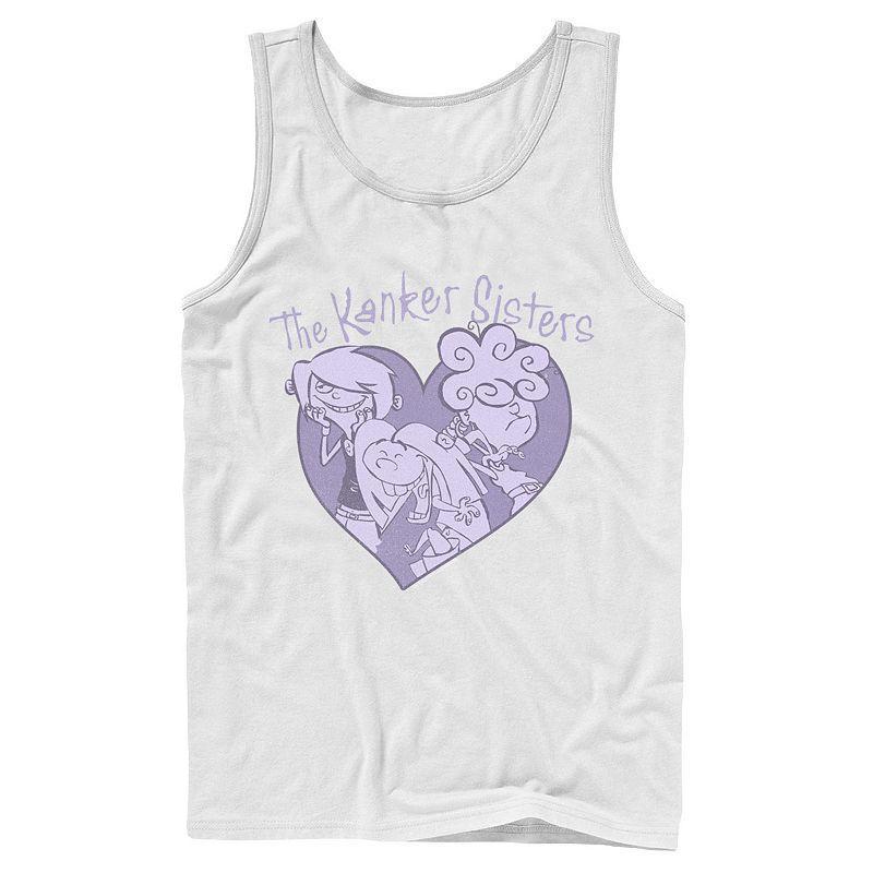 Mens Ed, Edd & Eddy The Kanker Sisters Purple Hue Heart Portrait Tank Top Product Image