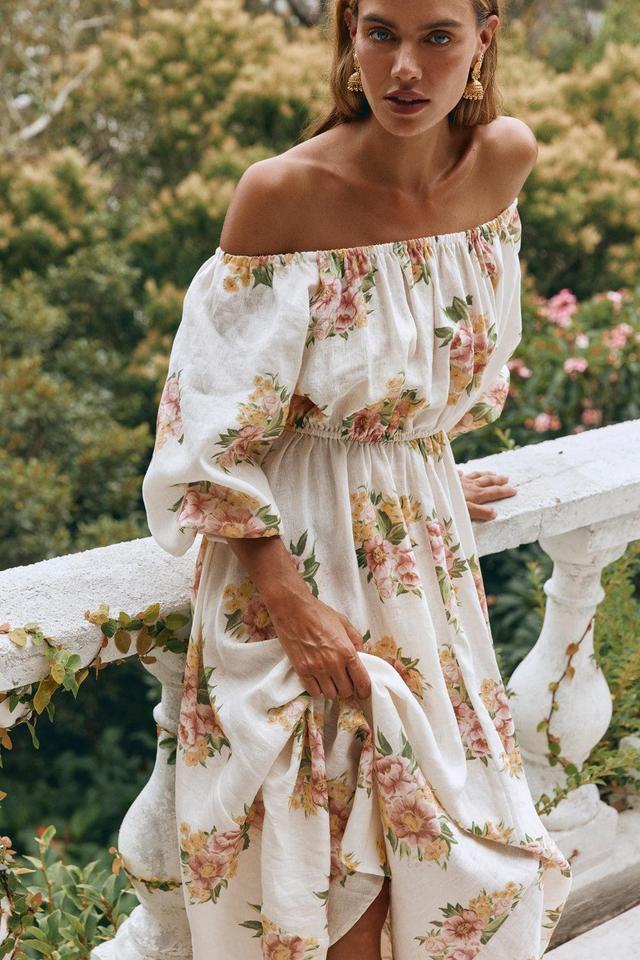 Inka Linen Maxi Dress Nouveaux Product Image