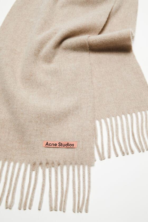 Fringe wool scarf - skinny product image