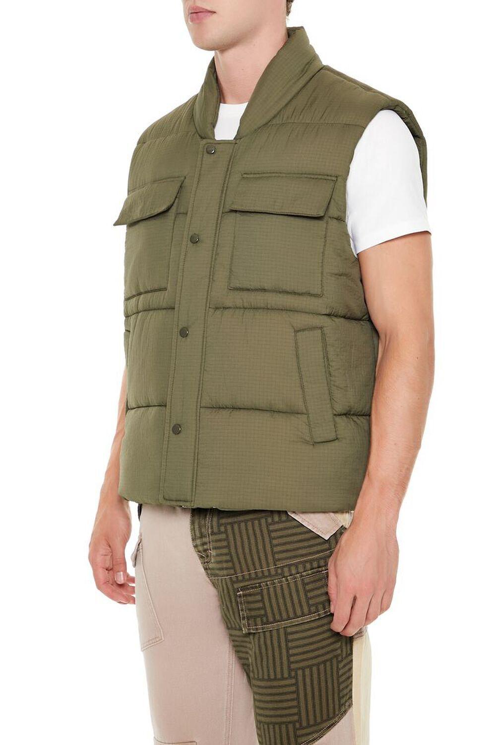 Utility Zip-Up Pocket Vest | Forever 21 Product Image