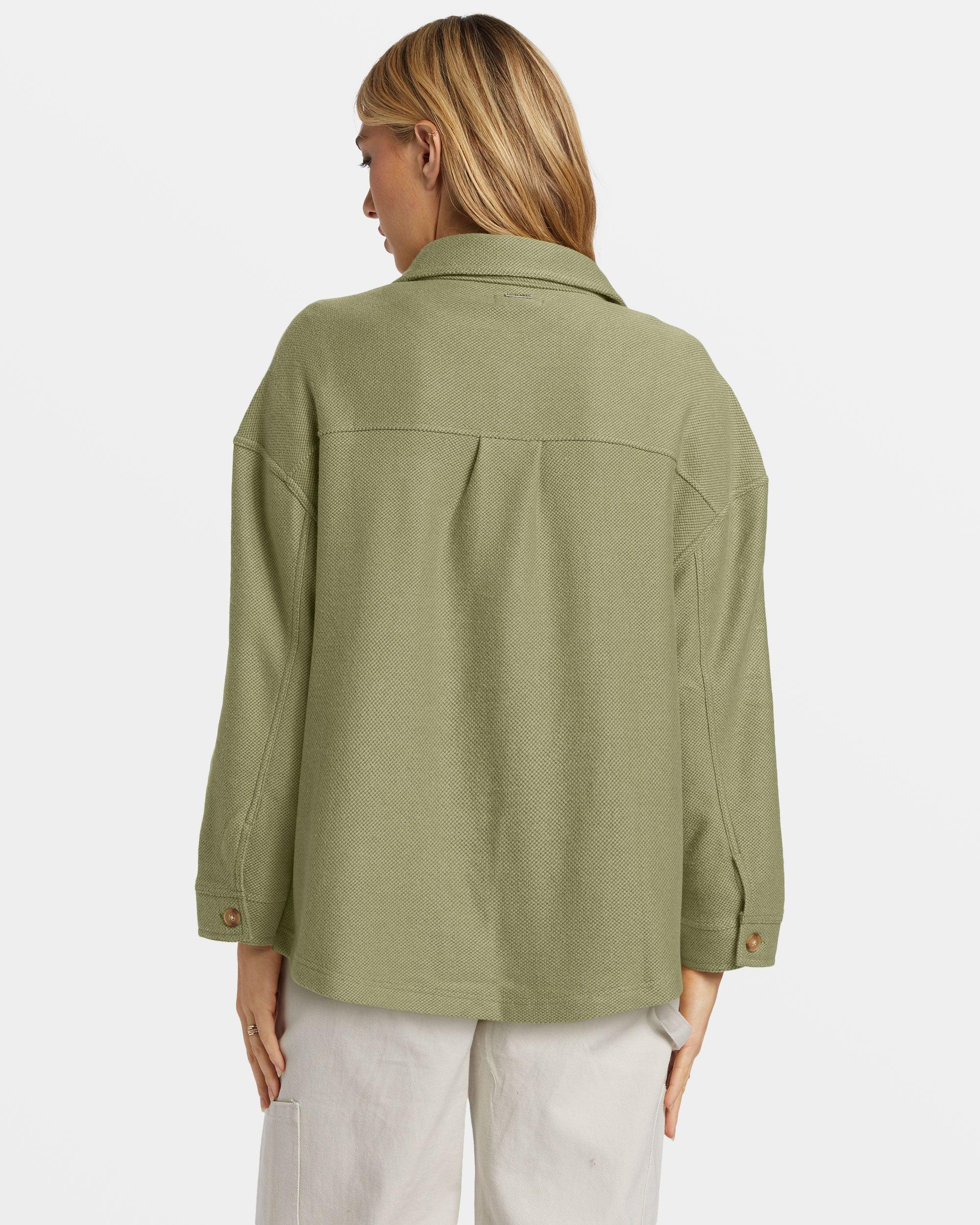 Everytime Oversized Shacket - Avocado Female Product Image