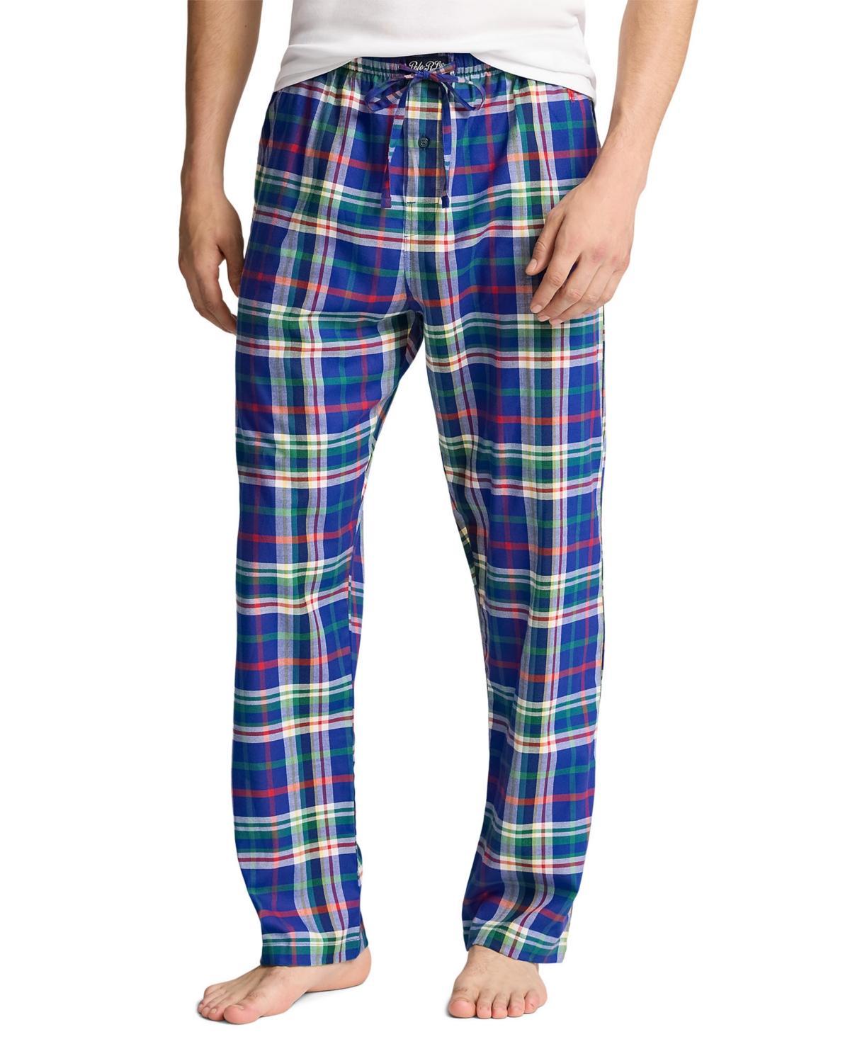 Polo Ralph Lauren Mens Plaid Flannel Pajama Pants - CASTLE HILL PLAID Product Image