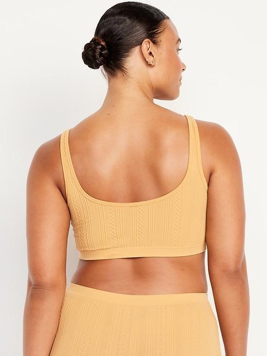 Seamless Cable-Knit Bralette Product Image