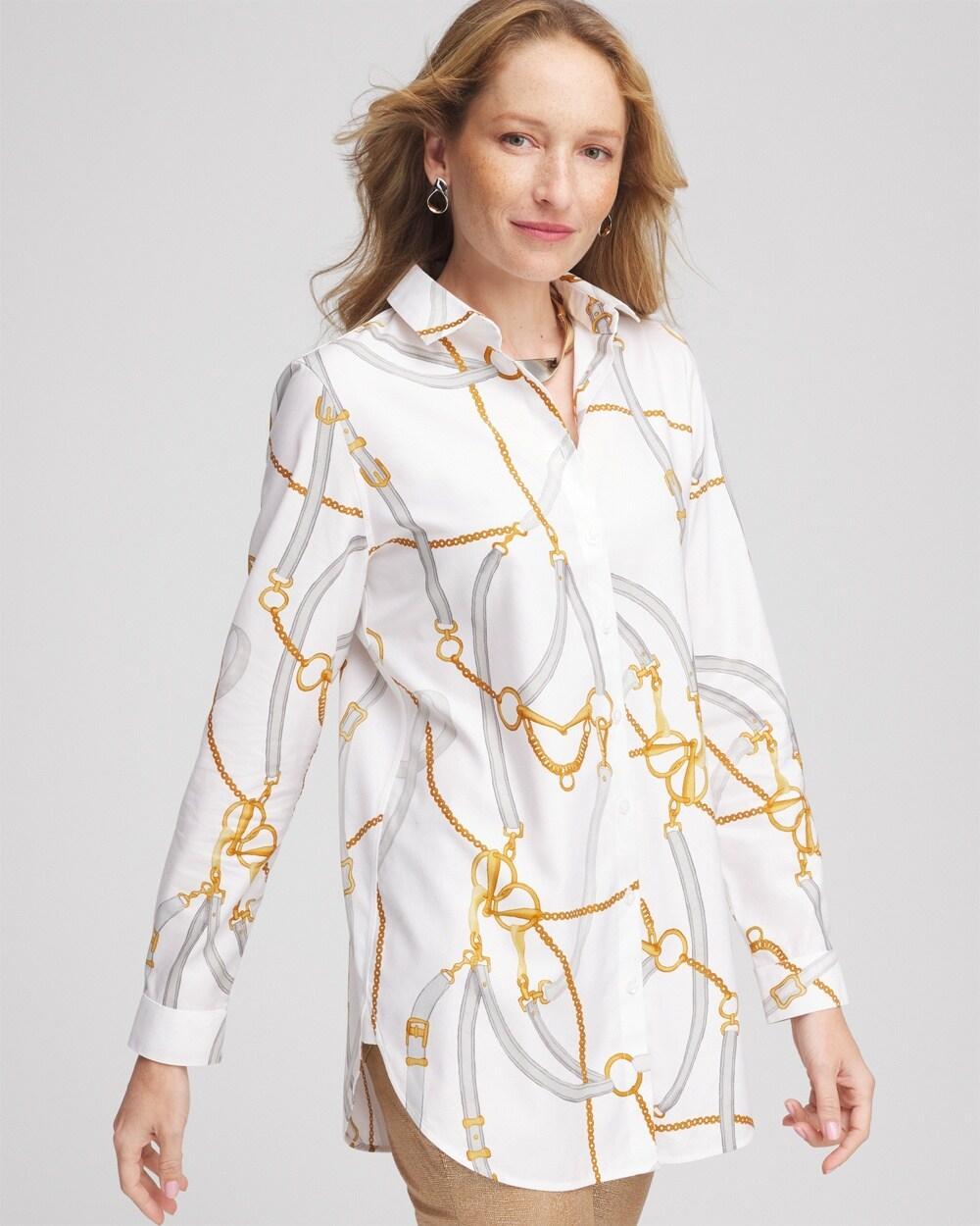 No Ironu2122 Status Print Tunic Product Image