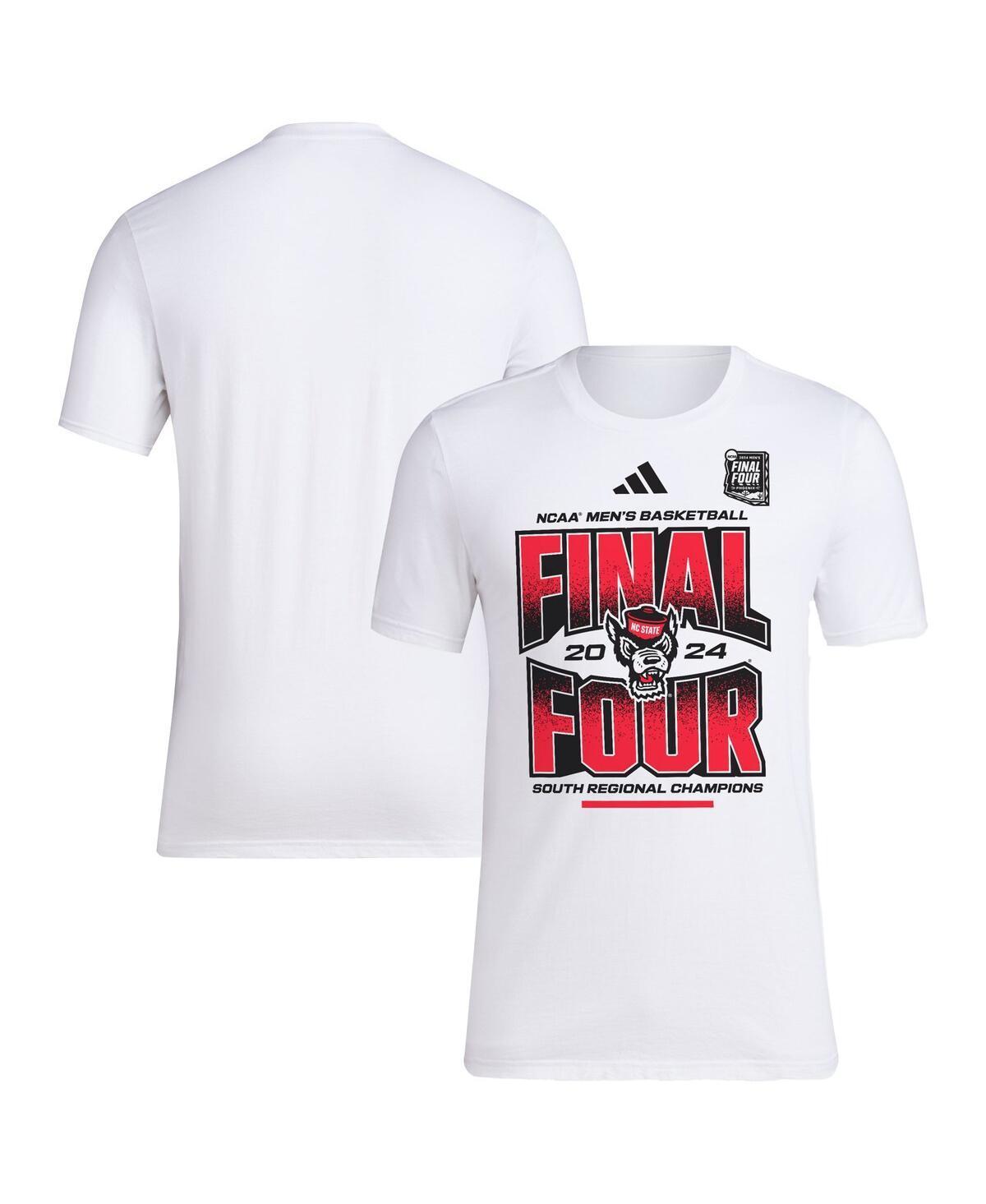 Unisex adidas White Nc State Wolfpack 2024 Ncaa Mens Basketball Tournament March Madness Final Four Locker Room T-Shirt - White Product Image