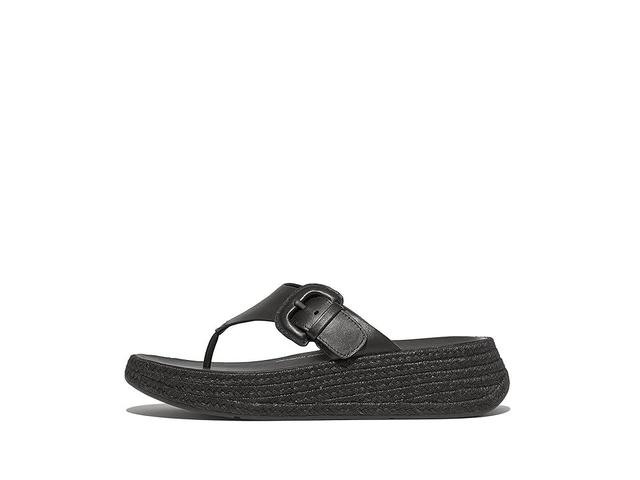 FitFlop F-Mode Espadrille Adj. Leather Flatform Toe-Thongs Women's Sandals Product Image