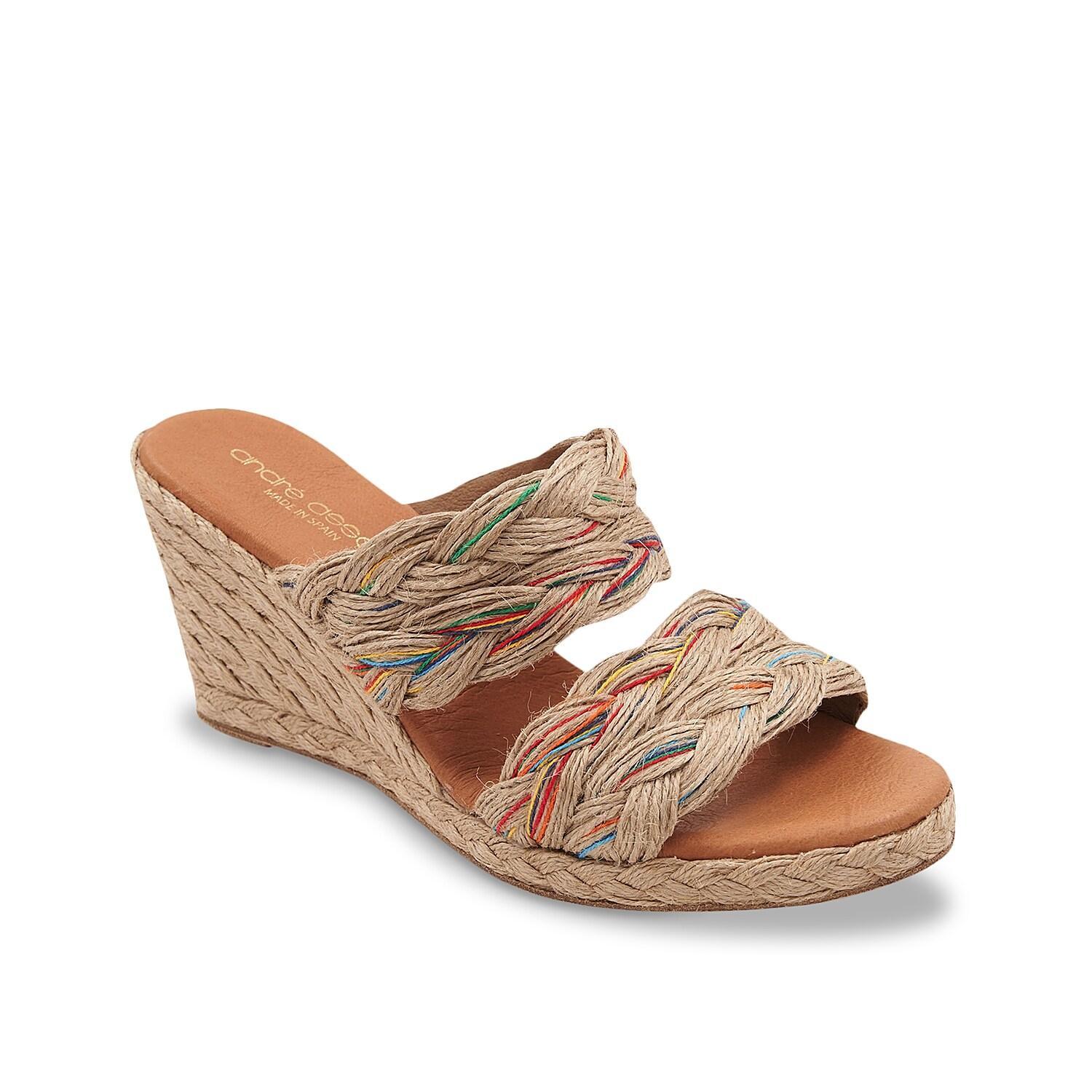 Andre Assous Nori Braided Multi Raffia Espadrille Slip Product Image