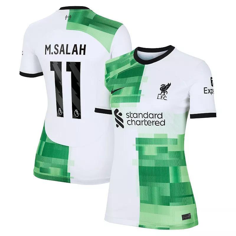 Womens Nike Mohamed Salah White Liverpool 2023/24 Away Replica Player Jersey Product Image