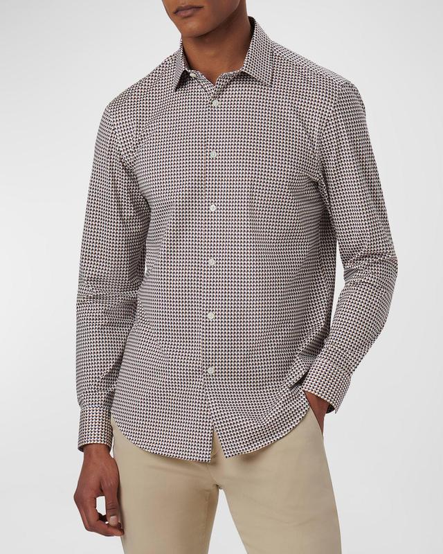 Bugatchi James OoohCotton Houndstooth Button-Up Shirt Product Image