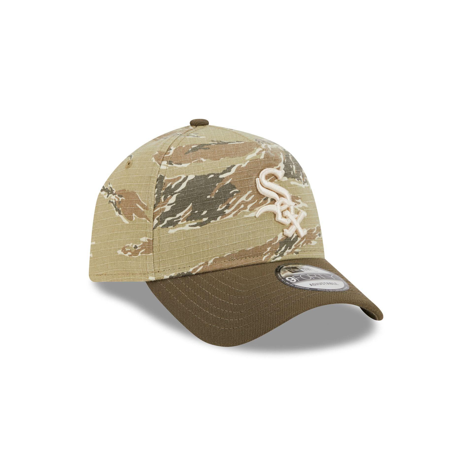 Chicago White Sox Tiger Camo 9FORTY A-Frame Snapback Hat Male Product Image