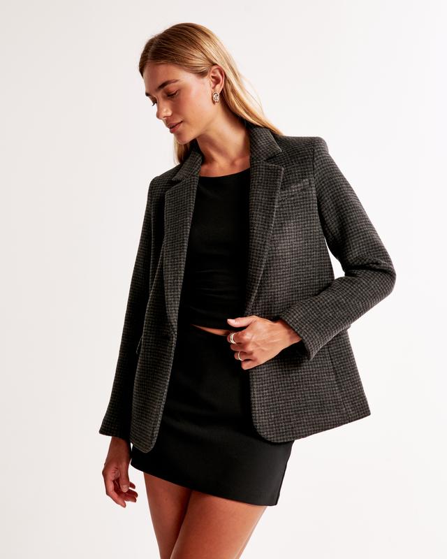 Wool-Blend Blazer Product Image