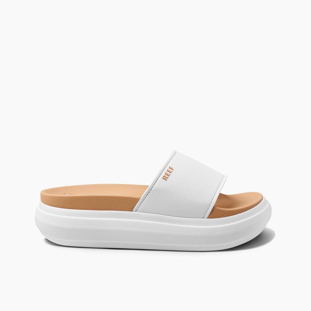 Women's Cushion Bondi Platform Slide in Cloud | REEF® Product Image