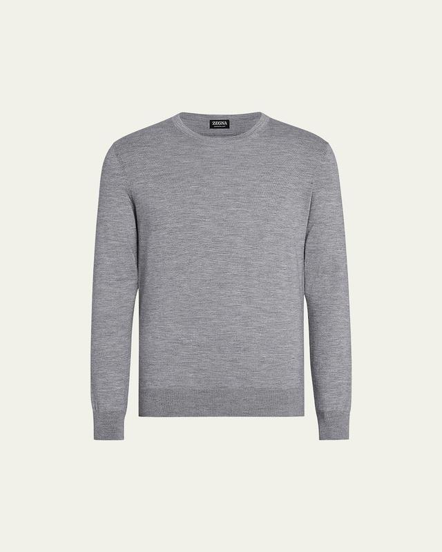 Mens Casheta Cashmere-Silk Crewneck Sweater Product Image