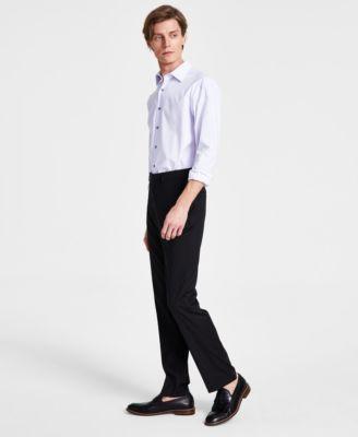 Calvin Klein Men's Slim Fit Dress Pants Black Product Image