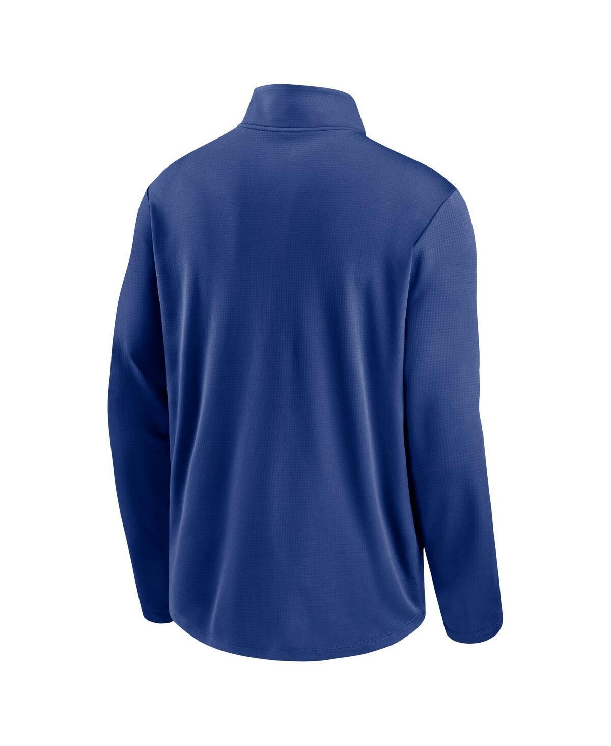 NIKE Royal New York Giants Logo Pacer Performance Half-zip Jacket Product Image