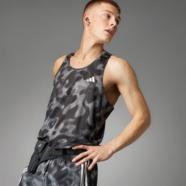 Own the Run 3-Stripes Allover Print Singlet Product Image