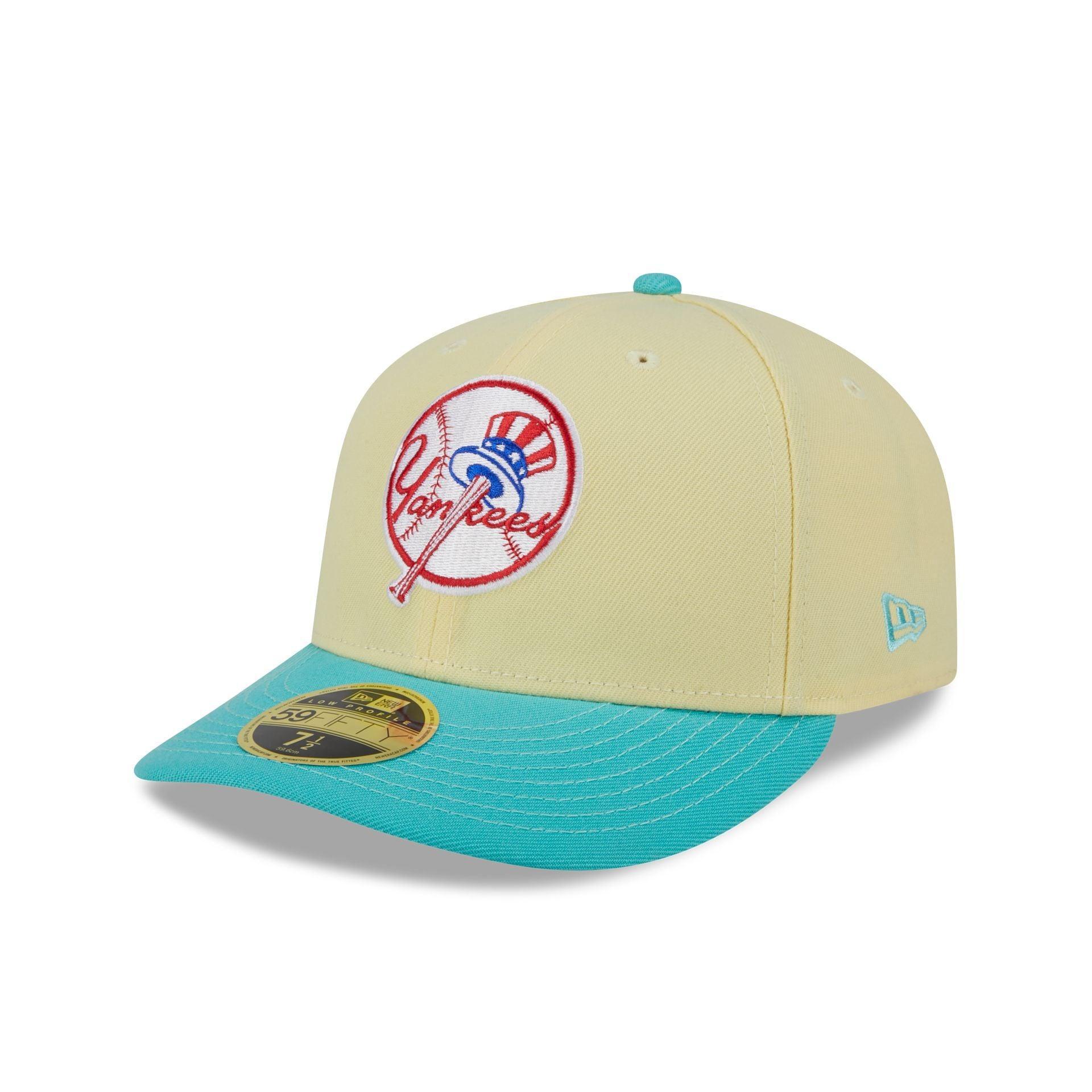 New York Yankees Soft Yellow Low Profile 59FIFTY Fitted Hat Male Product Image