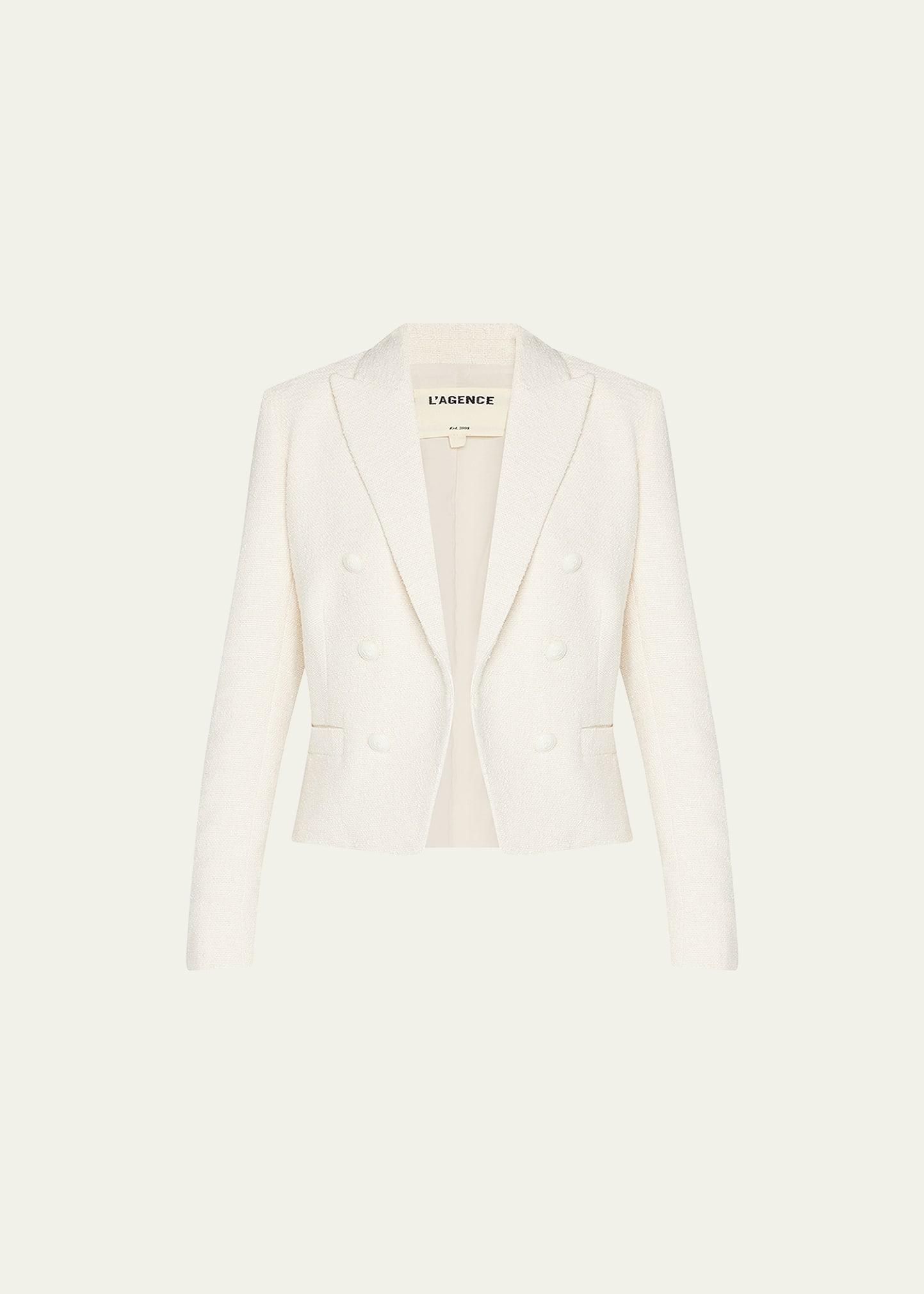 Brooke Double-Breasted Crop Blazer Product Image