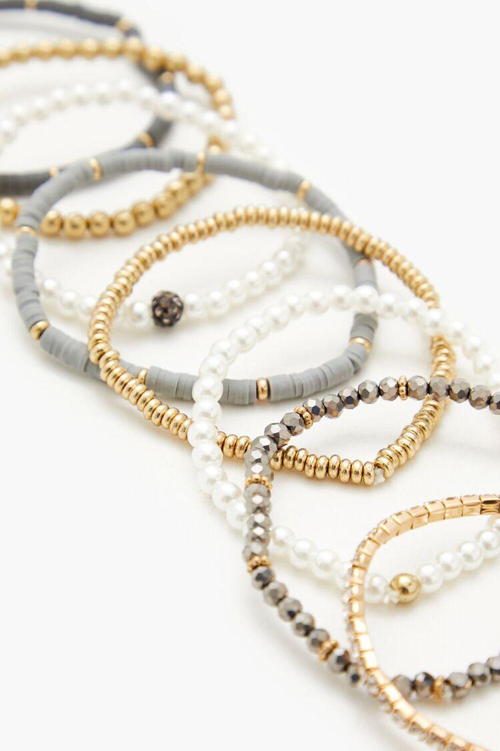 Beaded Stretch Bracelet Set | Forever 21 Product Image