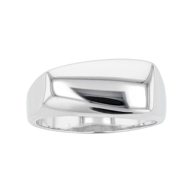 Traditions Jewelry Company Sterling Silver Angular Dome Ring, Womens Product Image